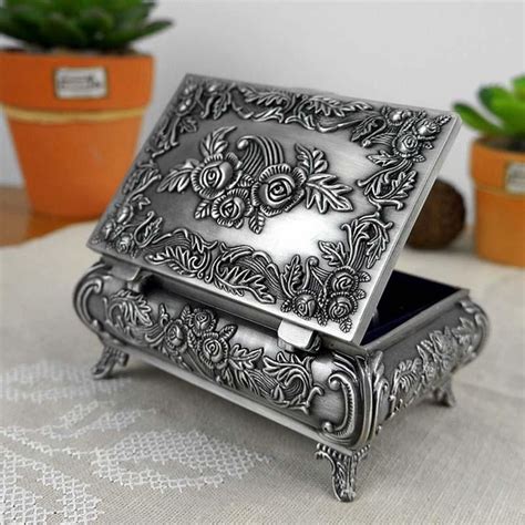 metal jewellery box online|vintage metal jewelry boxes.